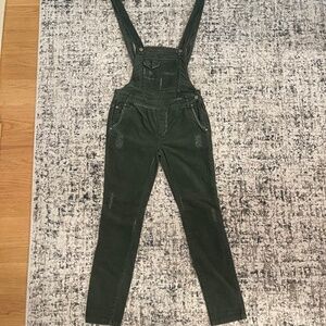 Free People Dark Green/Grey Overalls